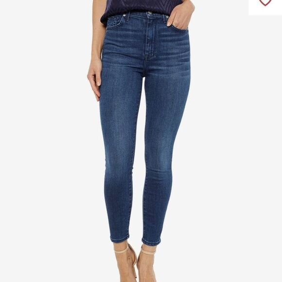 7 For All Mankind Denim - 7 for All Mankind Dark Indigo The Skinny